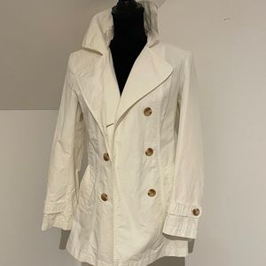 Gallery White Peacoat Raincoat 🤩